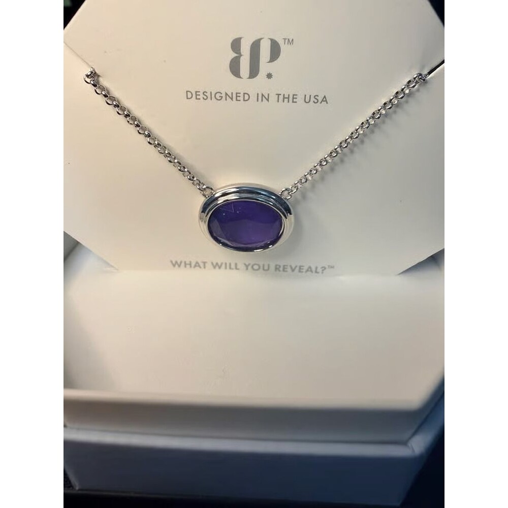Amethyst Silver Necklace